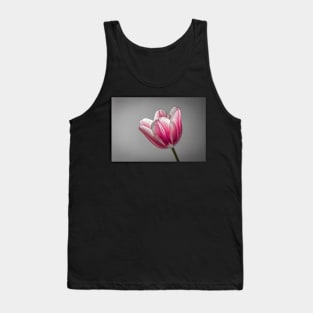 Pink and White Tulip Tank Top